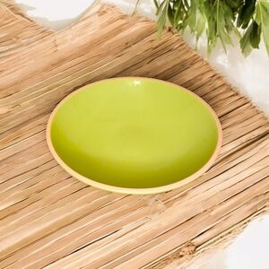 V.d.S Portugal 14" Large Vintage Round Salad Pasta Serving bowl Green/Beige